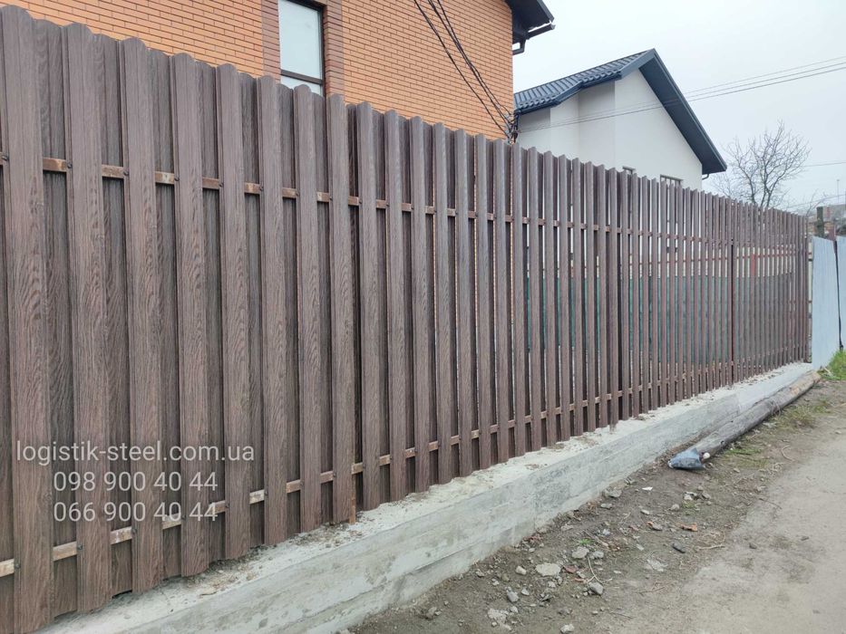 Штакетник Штахетник металевий
Евроштакетник Двухсторонний