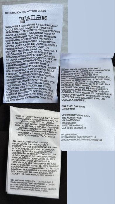 Лонгслів The North Face оригінал L-XL чорний лампаси