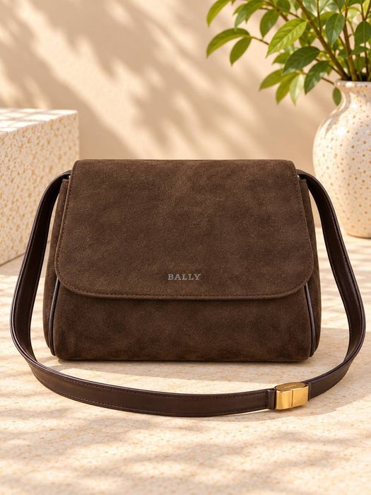 Сумка жіноча Bally Vintage Suede Flap Shoulder
