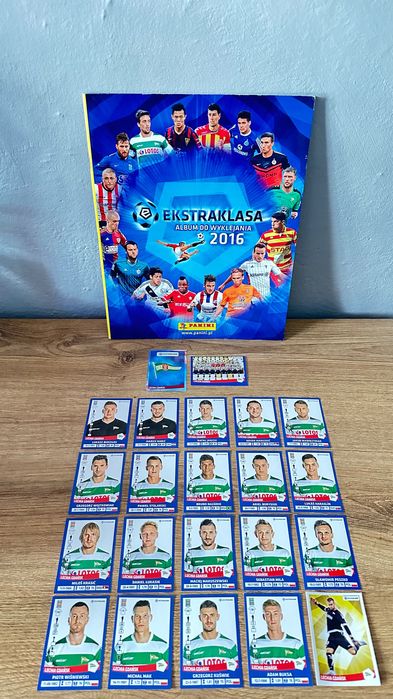 Ekstraklasa 2016 naklejki do wyklejania PANINI drużyna Lechii Gdańsk