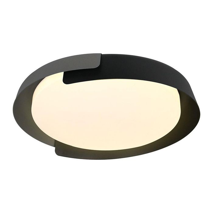 Oprawa Sufitowa Plafoniera V-tac 48W LED 50cm 3w1 Ściemnialna Czarny/szary BT Pilot CCT VT-84020 3000K-4000K-6000K 5760lm Wyposażenie Wnętrz