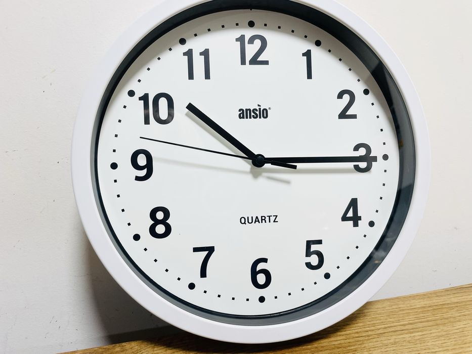 Zegar ścienny ANSIO biały