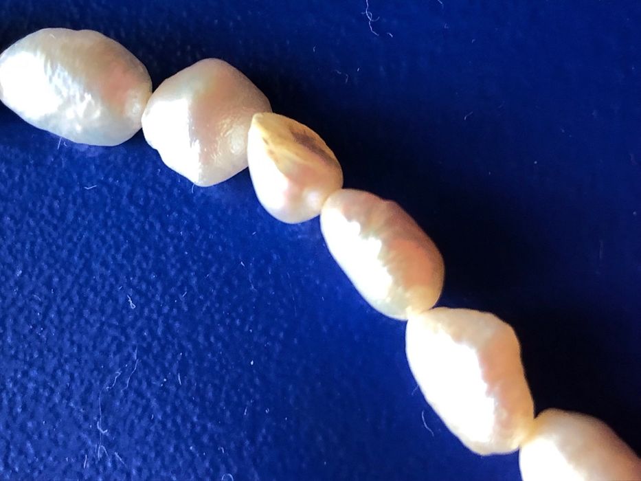 Ожерелье Красивый Натуральный речной жемчуг.47 см.