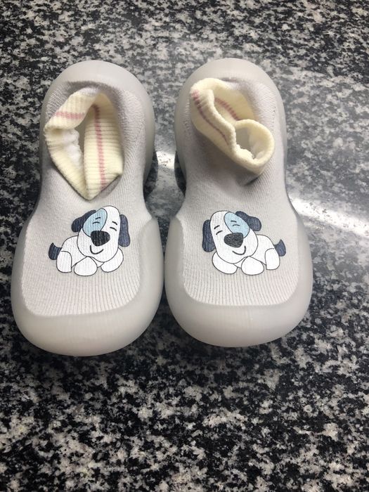 Meias com silicone para bebe com mais de um ano
