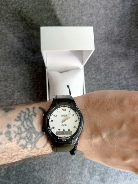 Годинник Casio Vintage dual time, вінтажний чоловічій, жіночий