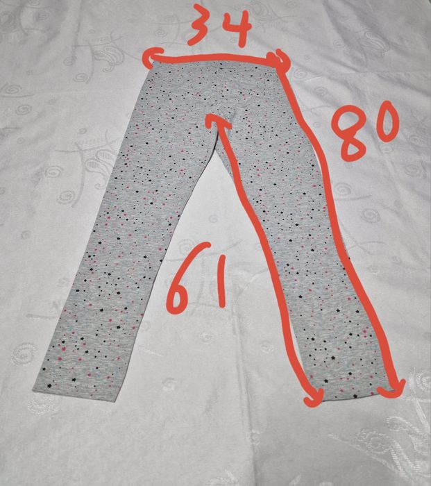 Lote de 3 Leggings para menina Tamanho 16 anos