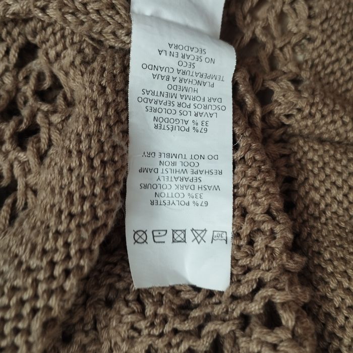 Ażurowy sweter Atmosphere r. 42 cappuccino brąz casual elegancki