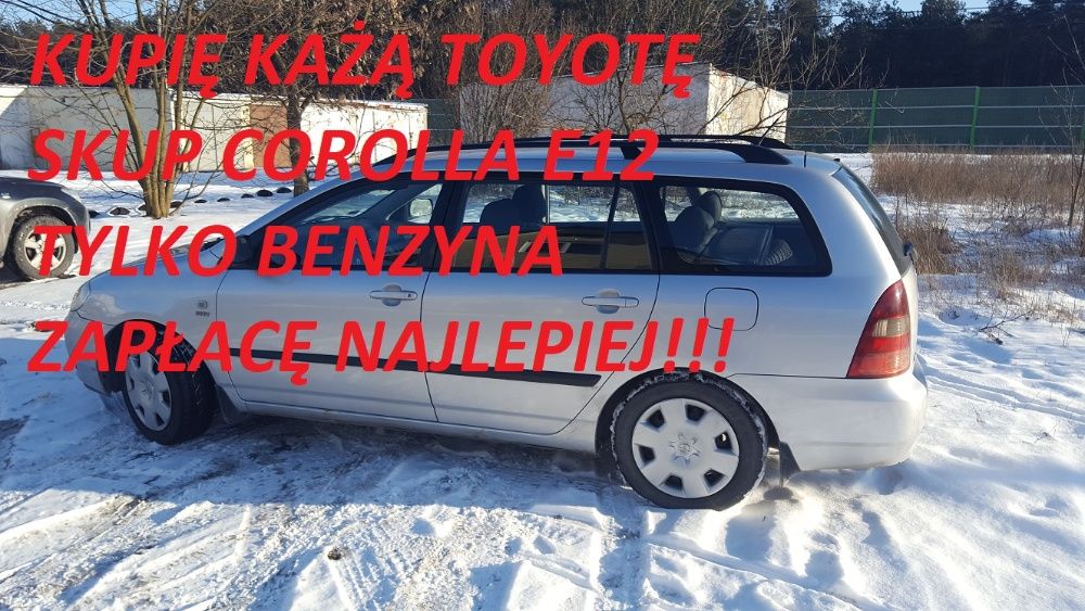 SKUP AUT TOYOTA Corolla MERCEDES Sprinter  Zapłacę Najlepiej Zadzwoń!!