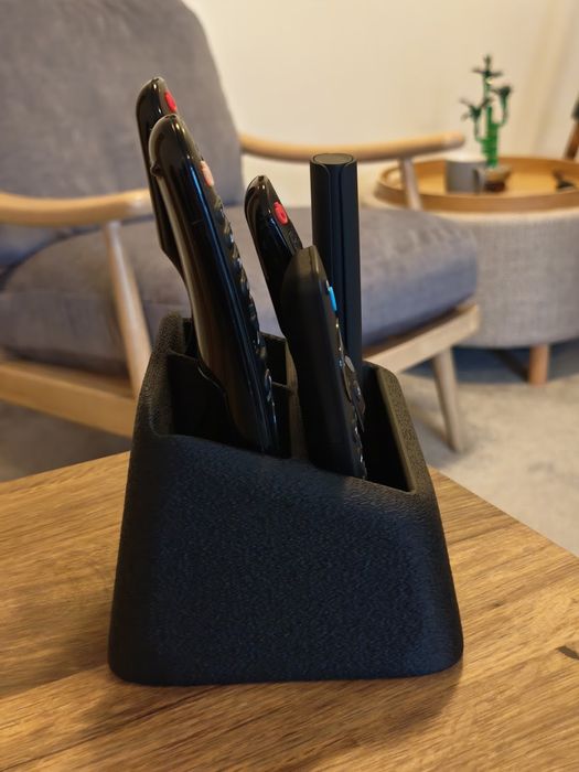 Organizador de Comandos e Controles Remotos  Suporte de Mesa Moderno Preto