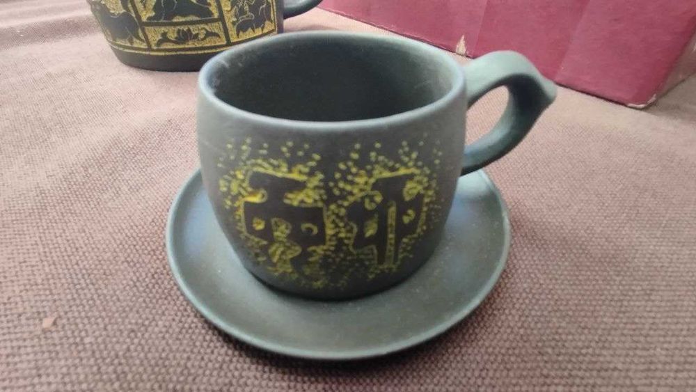 Conjunto de chá chinês completo em cerâmica tipo Yixing Zisha, proveniente de Yixing.
