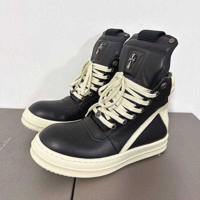 Ботинки Rick Owens x Chrome Hearts geobasket геобаскет