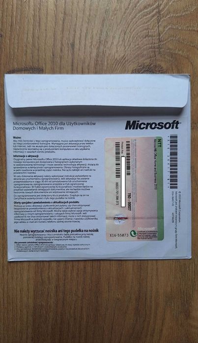 Microsoft Office 2010 dla Użytkowników Domowych i Małych Firm /CD+Key