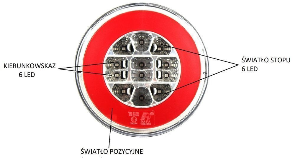 Lampy tylne Glo-trac LED zespolone PARA