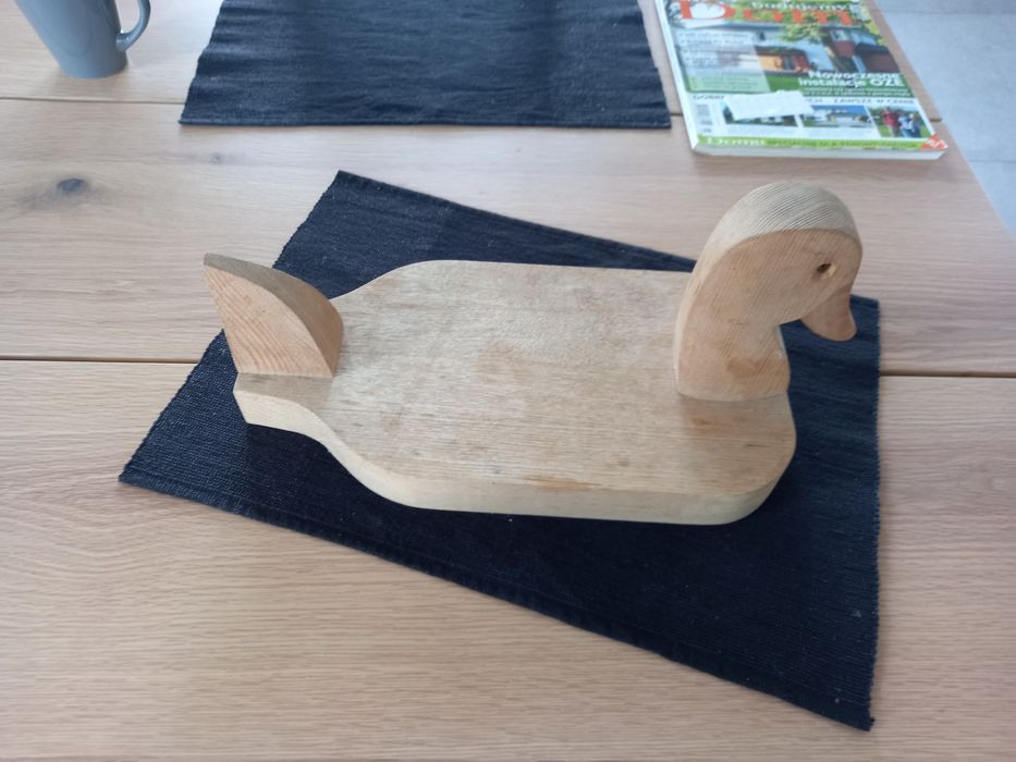 Kaczka drewniana tacka deska ozdoba