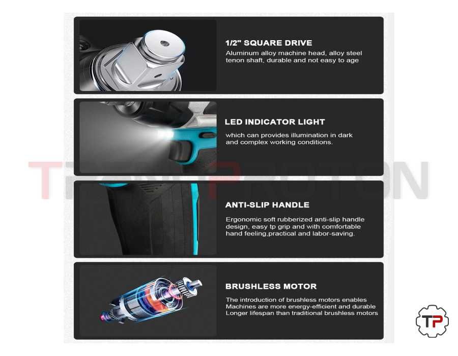 Chave de Impacto 1800NM c/ 2 Baterias oferta kit chaves de caixa