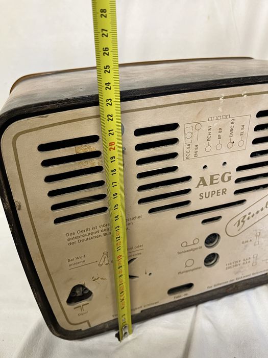 Stare radio drewniane Firmy AEG stylowe Starocia
