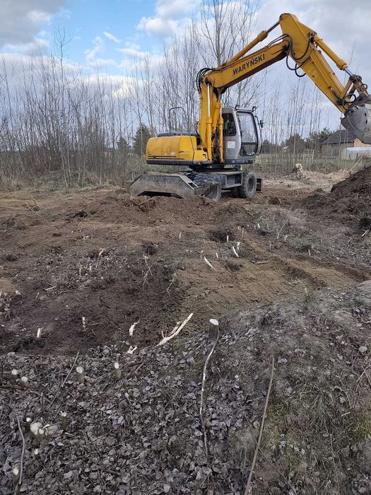 Usługi, Roboty budowlane, Pracę ziemne, koparka 15t