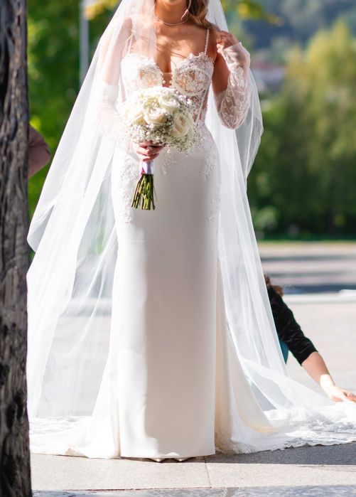 suknia ślubna koronka