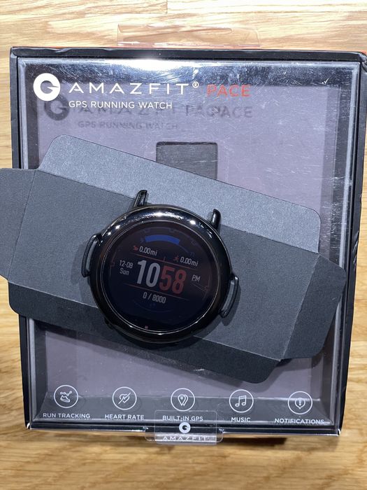 Smartwatch AMAZFIT Pace Czarny  inteligentny zegarek