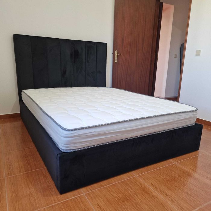 Camas De Casal Estofadas ALTA GAMA - MODELO GOMOS - Top de Gama 190x140m Estrado Incluído!!