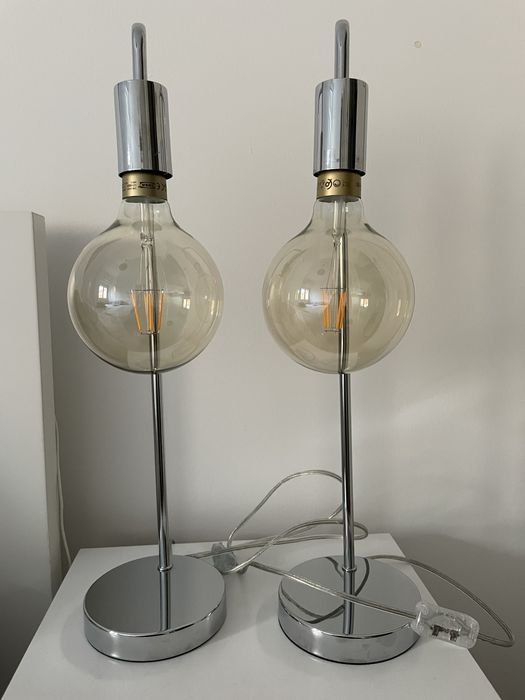 Candeeiros quarto prateados HOMA