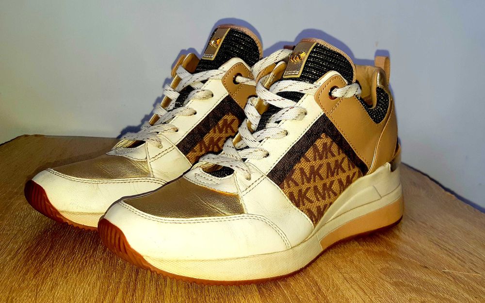 Michael Kors Sneakersy Georgie Trainer 43R1GEFS4L Beżowy