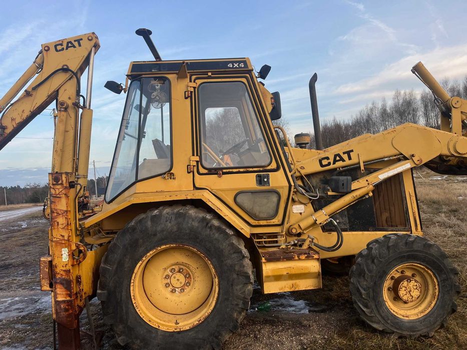 Koparko ładowarka CAT 428 krokodyl 4x4