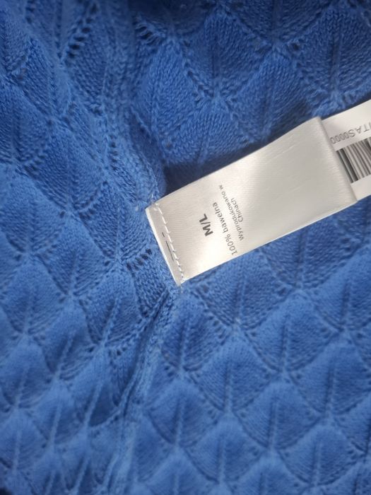 Spodniczka M -  L maxi bawelna 100% Wałczanka ażurowa chabrowa nowa