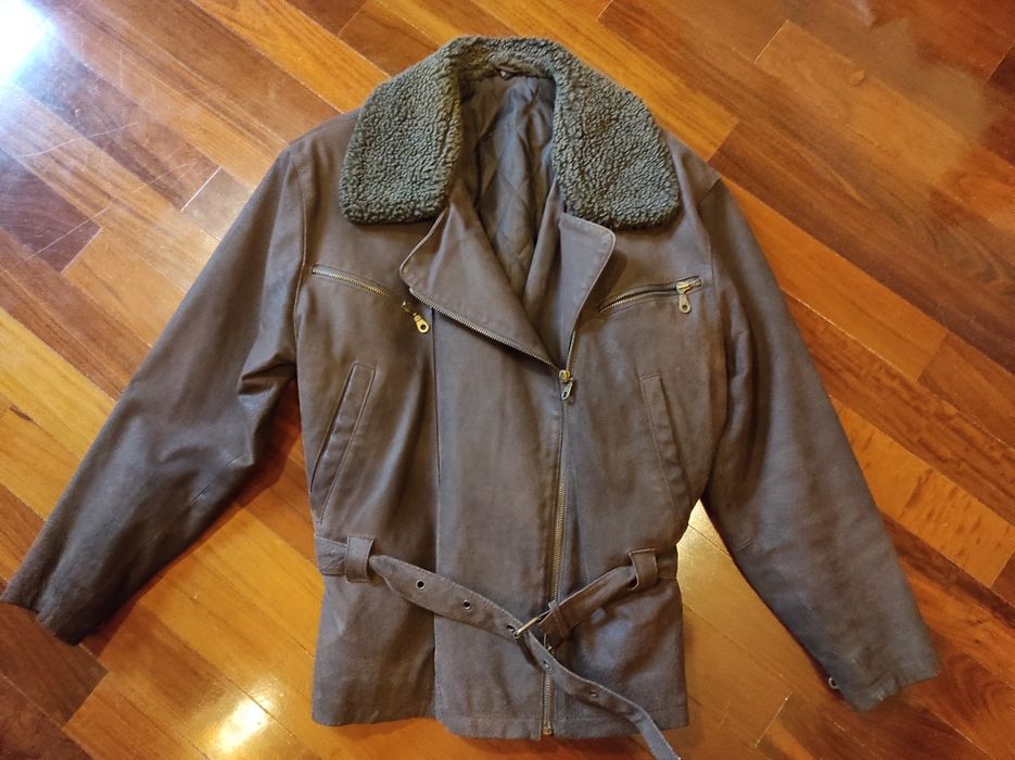 kurtka/ kożuszek damski skórzany rozmiar 38