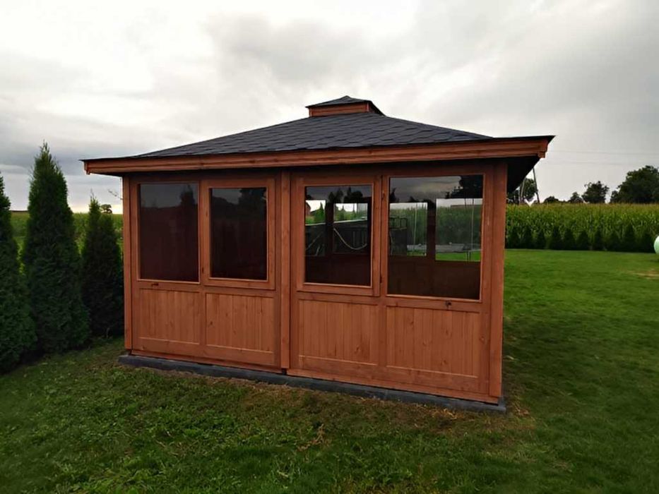 Altana 23 Ogrodowa 4x4 Szklana | Z Gontem i Impregnacją od PRODUCENTA