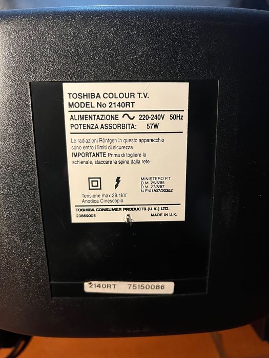 Tv CRT Toshiba - Retro