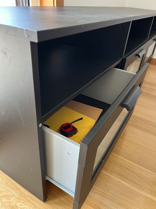 Móvel TV IKEA Brimnes preto