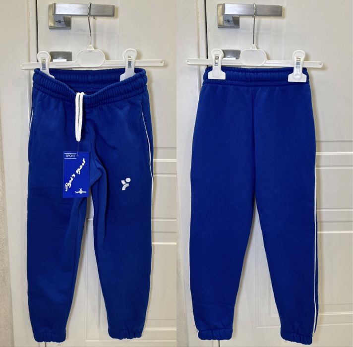 Нові спортивні штани на флісі 110-116см 5-6 років сині