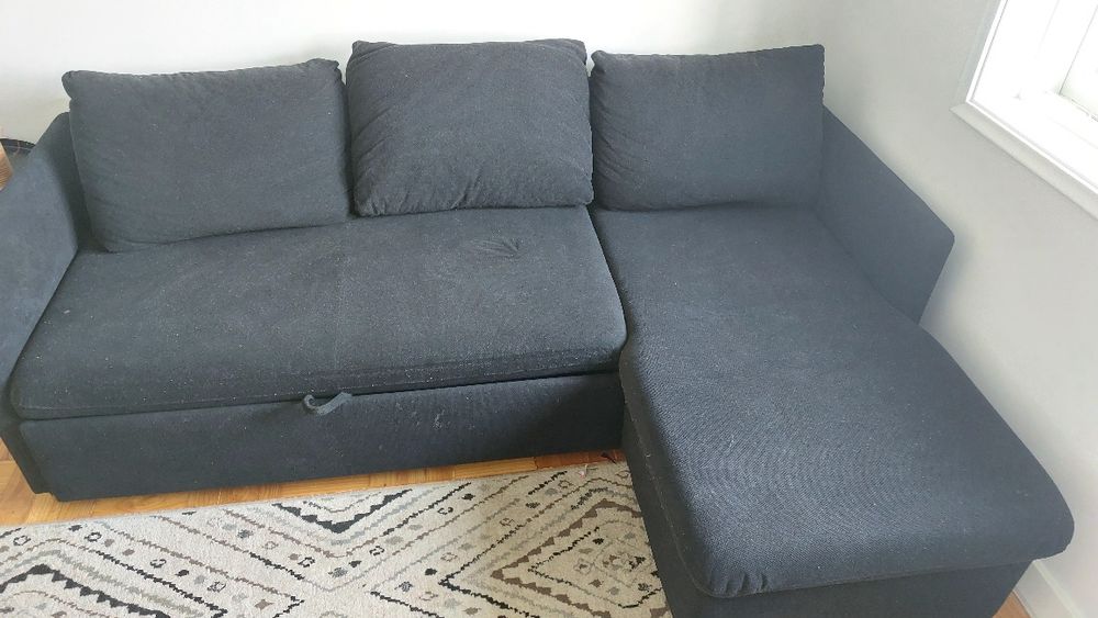 Sofá-cama com chaise longue  semi-novo