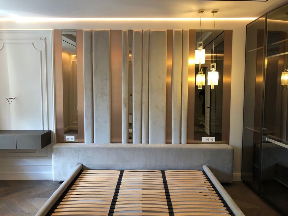 М‘які стінові панелі та ліжка під замовлення!