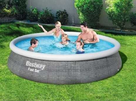 Piscina Insuflável Bestway Fast Set 396x84cm C/ Motor