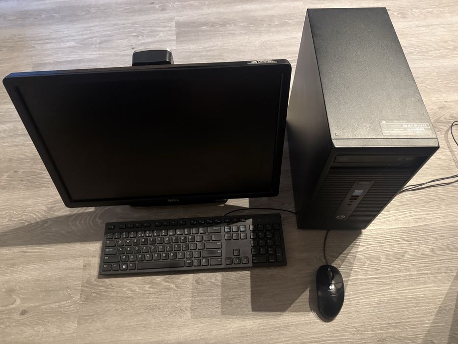 Kompletny zestaw komputerowy HP: i3 / 8GB RAM / SSD / Dell 22