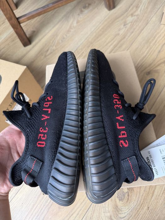 Adidas Yeezy Boost 350 V2 Bred buty sneakersy czarne niskie 45 1/3