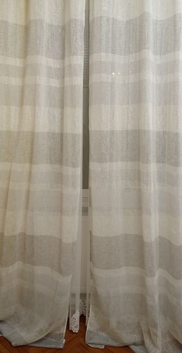 Занавіски на вікно льонові