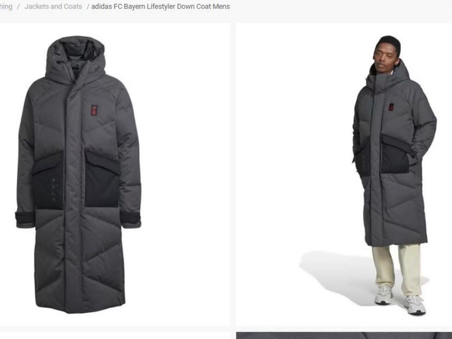 Чоловічий пуховик adidas оригінал. Розмір М