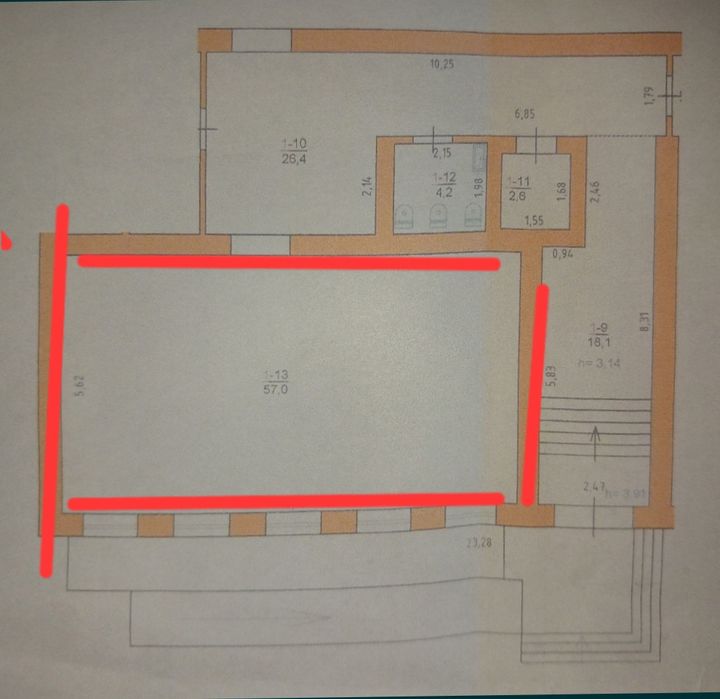 Здам в довгострокову оренду приміщення по пр.Відродження.