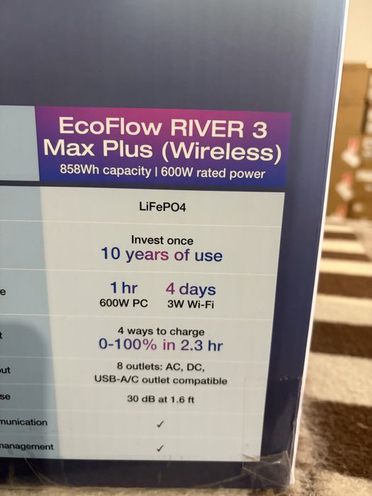 Ecoflow River 3 max plus Wireless 1200W