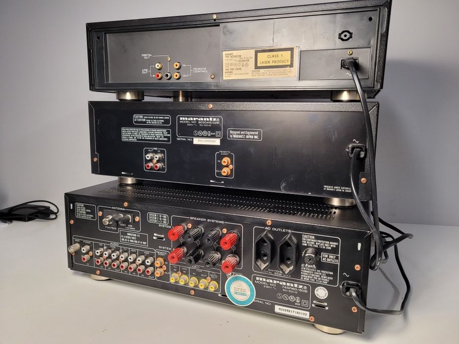 Wieża Marantz - Amplituner SR-60L, Magnetofon SD415, Odtwarzacz CD42