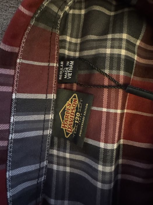 Harley-Davidson Plaid Shirt 120th Anniversary, XL (Regular)