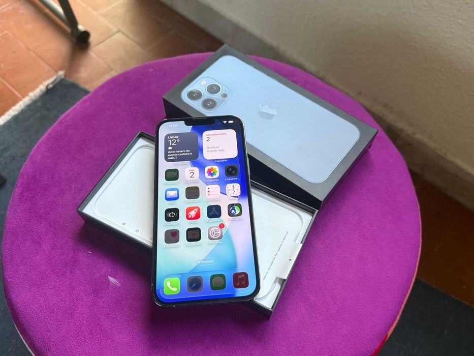 Vendo troco iPhone 13 Pro Max 128Gb Azul C/Fatura Nacional