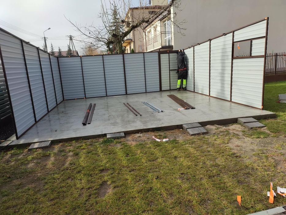 Garaż blaszany blaszak 6x5.5 m