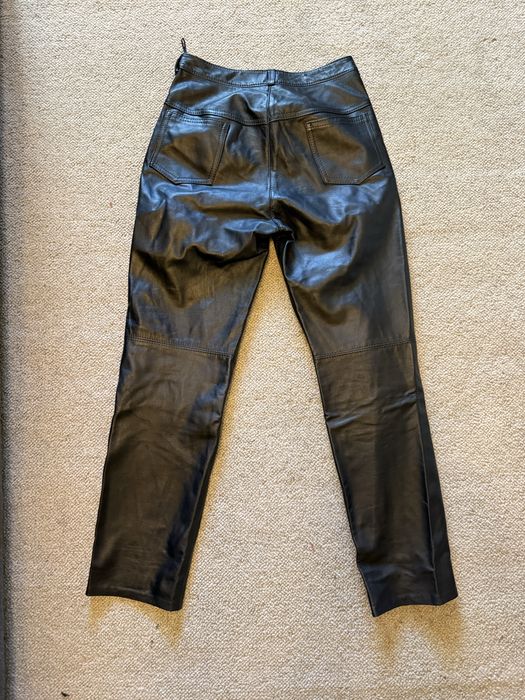 Skórzane spodnie r.38