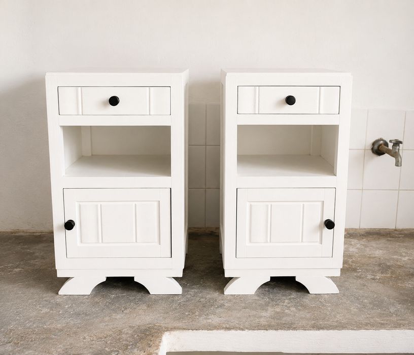 Conjunto de mesa de cabeceira (recuperadas)