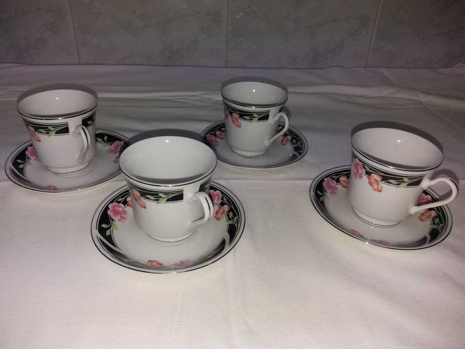 4 chávenas em porcelana china