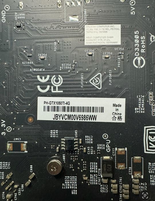 ASUS Phoenix GeForce GTX 1050 Ti 4GB